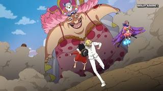 ワンピースアニメ WCI編 841話 ビッグ・マム Charlotte Linlin | ONE PIECE ホールケーキアイランド編