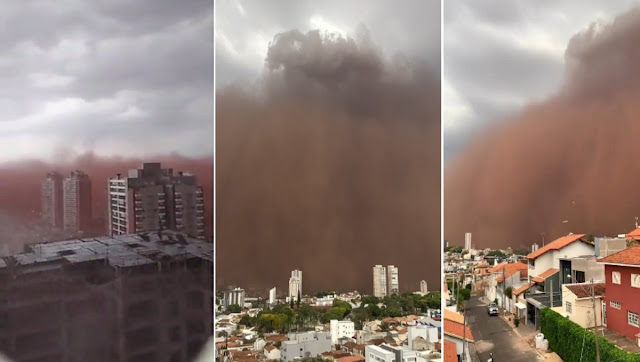 ¿Se cumple la séptima profecia? Una horrible tormenta de arena oscurece los cielos de Sao Paulo (VIDEOS)