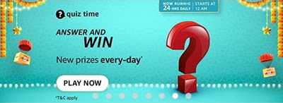 Amazon Quiz Answers today for 24 October 2021. Amazon daily quiz's Correct answers can help you win Rs.15000 in Amazon Pay Balance.