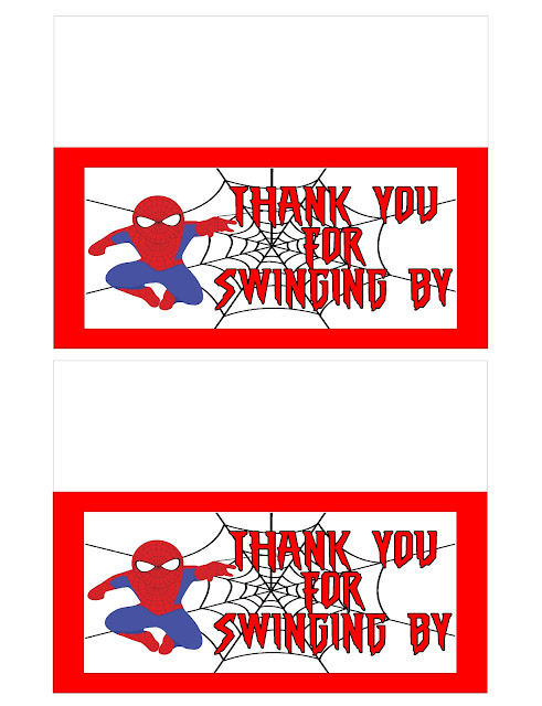 Diy Party Mom Spiderman Thank You Printable Bag Topper