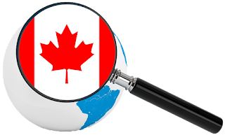 Magnifying Glass Canada Flag Earth Globe Transparent Image