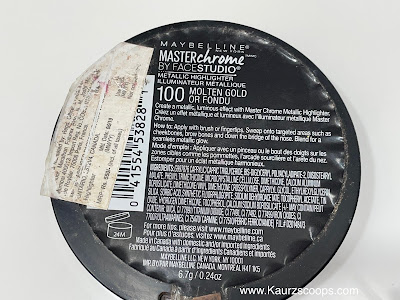 MAYBELLINE MASTER CHROME BY FACE METALLIC HIGHLIGHTER