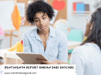 daycare membuat laporan setiap hari untuk orang tua