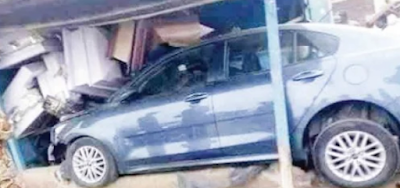 Couple ram car into shops, pay N550k for nine coffins in Lagos