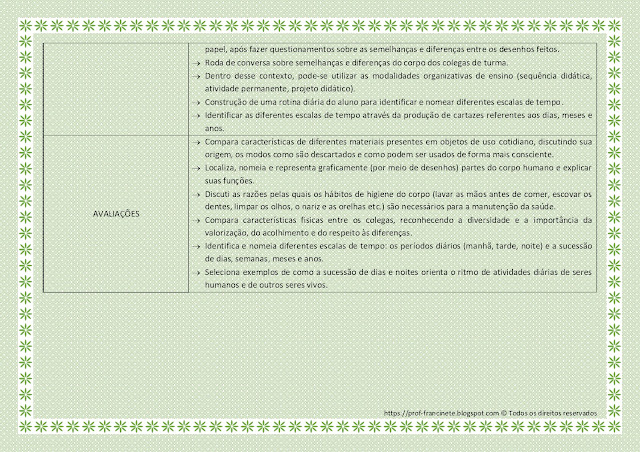 Planejamento Anual de Aula 1° ano Alinhado à BNCC