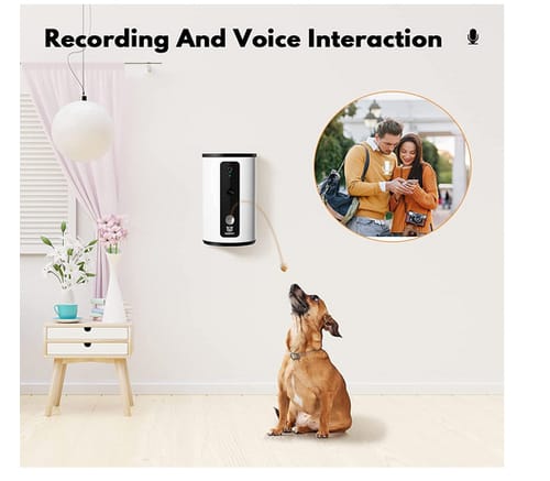 WOpet Dog Treat Dispenser Full HD WiFi Pet Camera