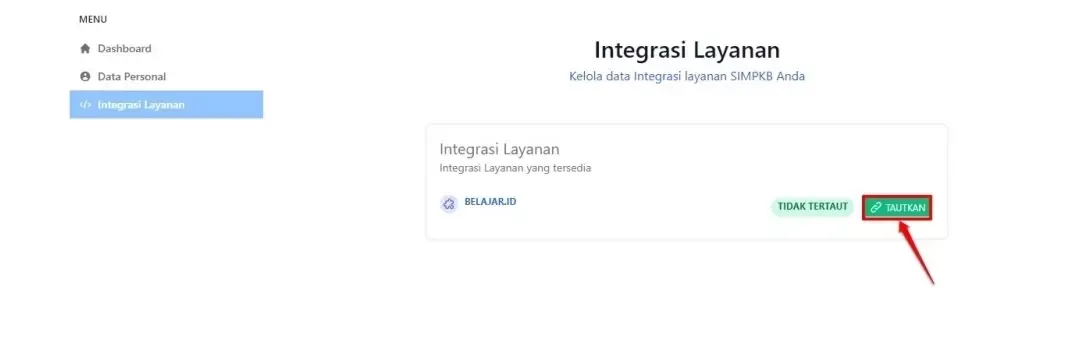 Cara Menautkan Akun Pembelajaran Dengan SIMPKB Tahun 2022