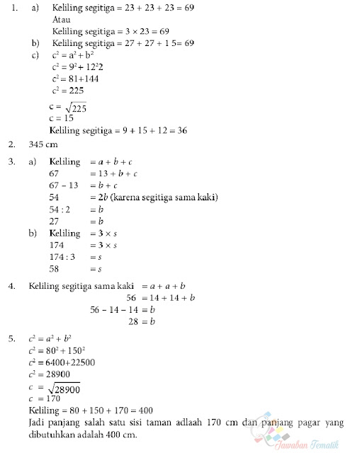 Kunci Jawaban Senang Belajar Matematika Halaman 125