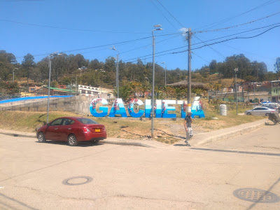 Gachetá if you can: Well, if the letters say so! Gachetá, Cundinamarca, Colombia.