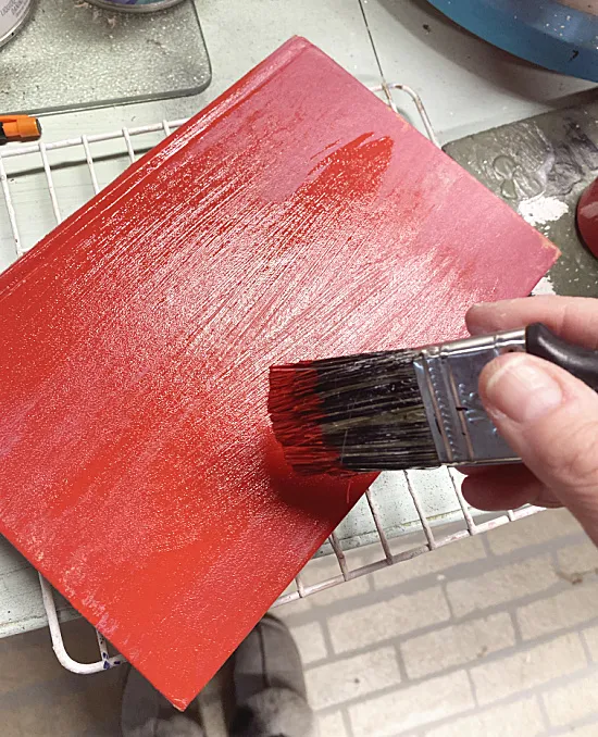 painting book red