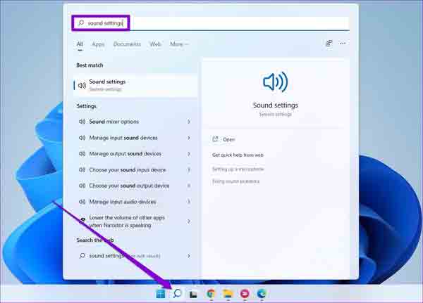 زيادة حجم الكمبيوتر المحمول في Windows 11