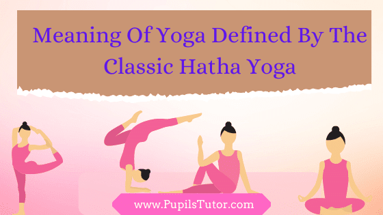 What Is Yoga? | What Do You Mean By Hatha Yoga – Lets Discuss Classical Meaning Of Yoga | Brief History Of Hatha Yoga | Meaning Of Hatha In Hatha Yoga - www.pupilstutor.com