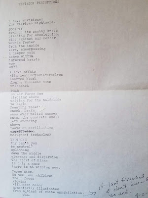 typewritten poem