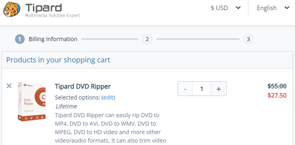 Tipard DVD Ripper Coupon Promo Discount