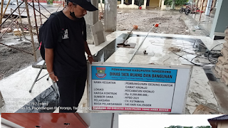 Abaikan keselamatan kerja k3, Proyek Pembangunan kecamatan Kronjo Langgar Peraturan Presiden