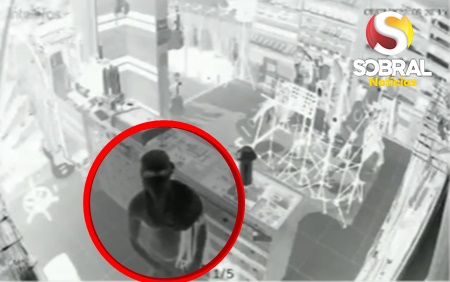 Ladrão invade loja em Sobral