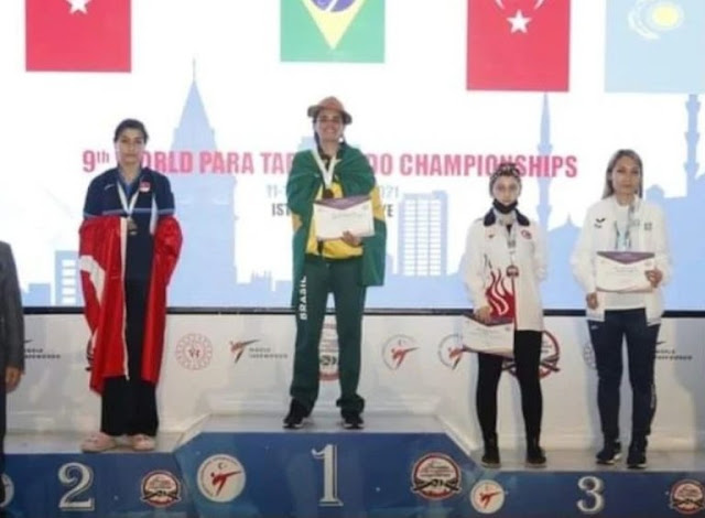 Bolsa Esporte: Paraibana conquista título no mundial de Parataekwondo na Turquia