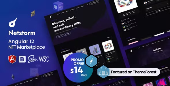 Best Angular 12 NFT Marketplace Theme