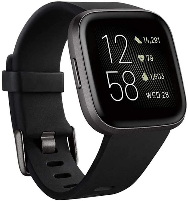 Fitbit Versa 2 Health and Fitness Smartwatch with Heart Rate, Music ...