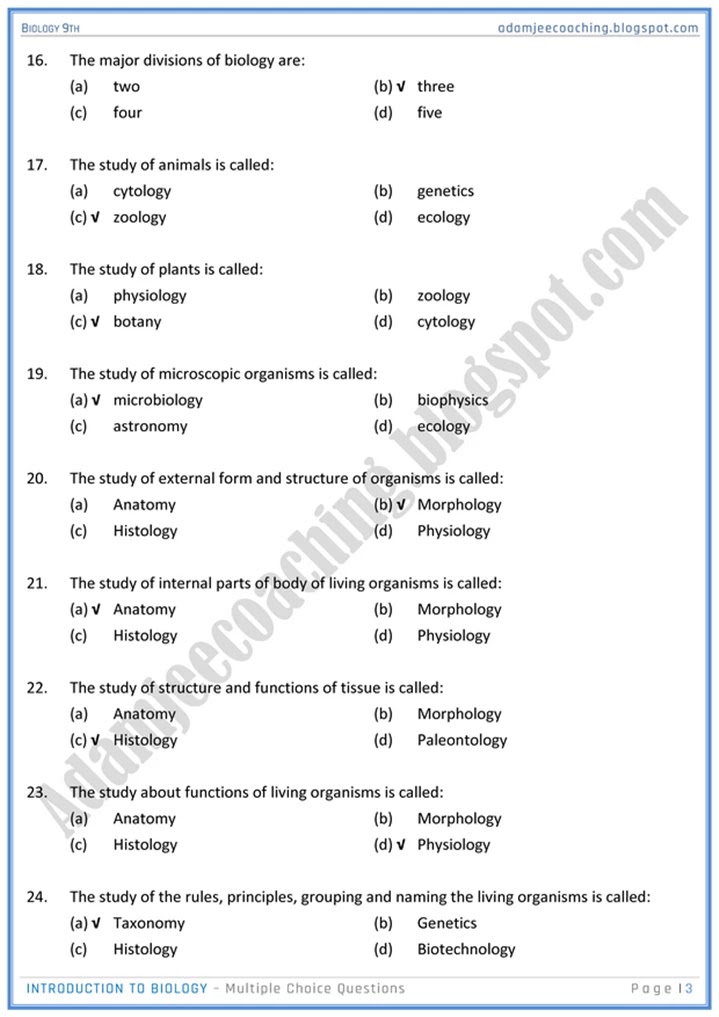 introduction-to-biology-mcqs-biology-9th