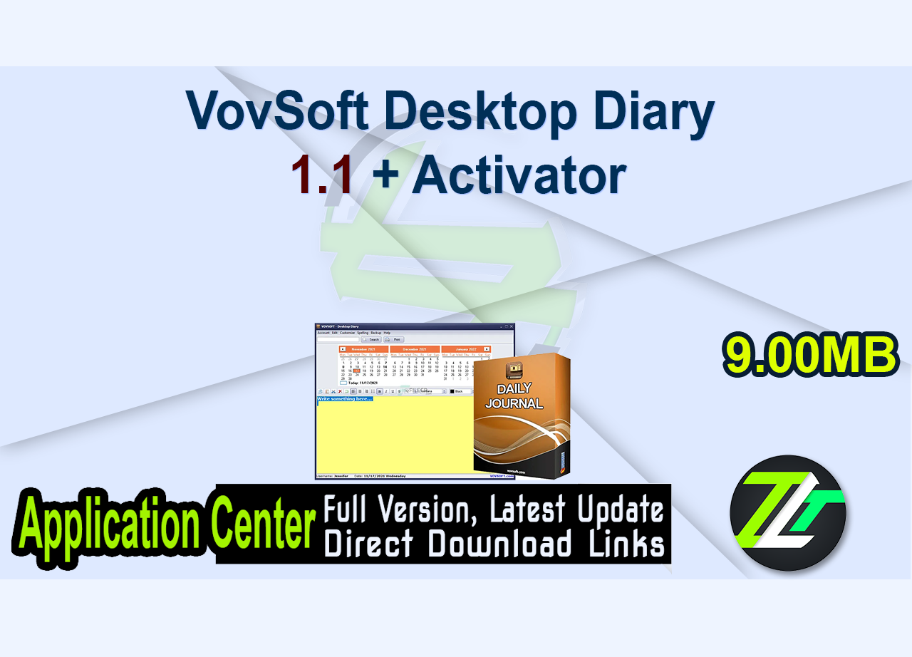 VovSoft Desktop Diary 1.1 + Activator