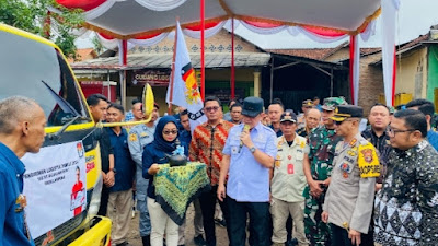 Kapolres Tulang Bawang Barat Hadiri Pelepasan Pendistribusian Logistik Pemilu Untuk Dapil 1