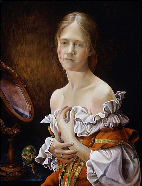 Fred Wessel's tempera painting