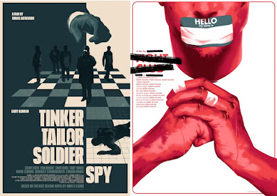 Tinker Tailor Soldier Spy & Fight Club Screen Prints by Matt Taylor x Mondo
