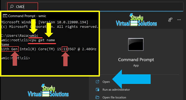 Check Generation of Laptop or PC via CMD (Command Prompt)