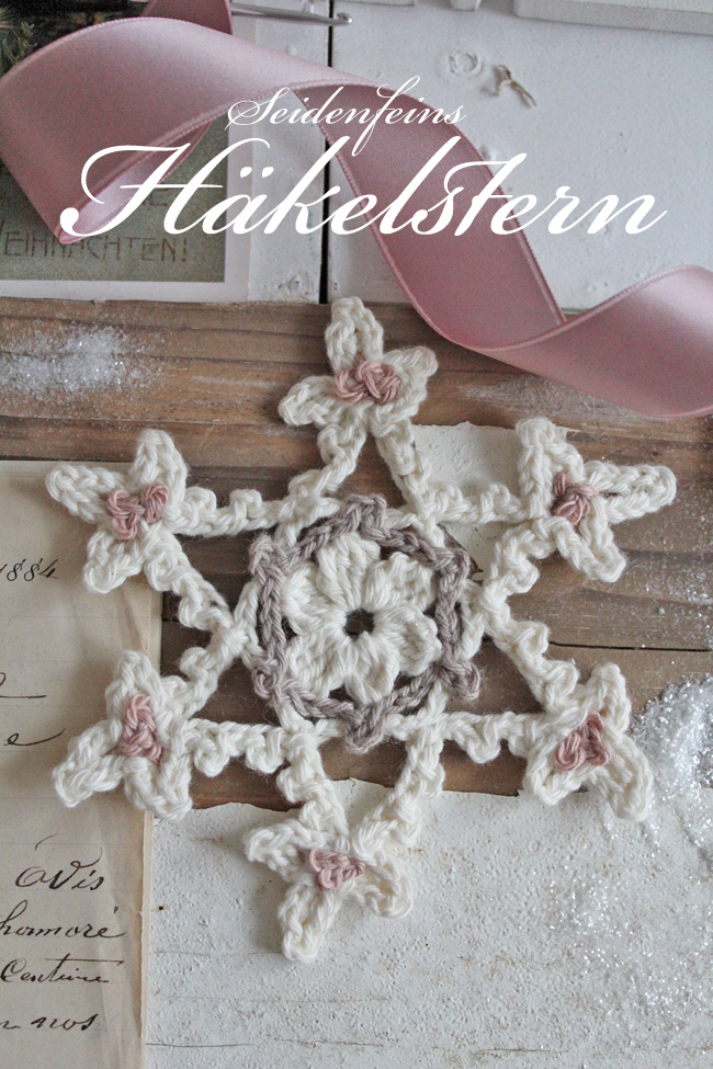 14 ? Vintage Häkelstern-Schneeflocke * tutorial * Vintage crochet star snowflake