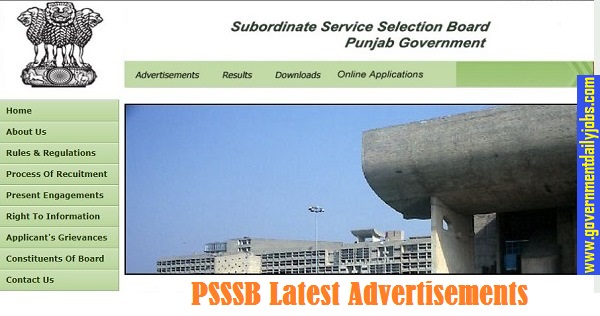 PSSSB Recruitment of Panchayat Secretary 800 Posts