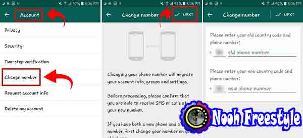 تغيير رقم WhatsApp في خفاء