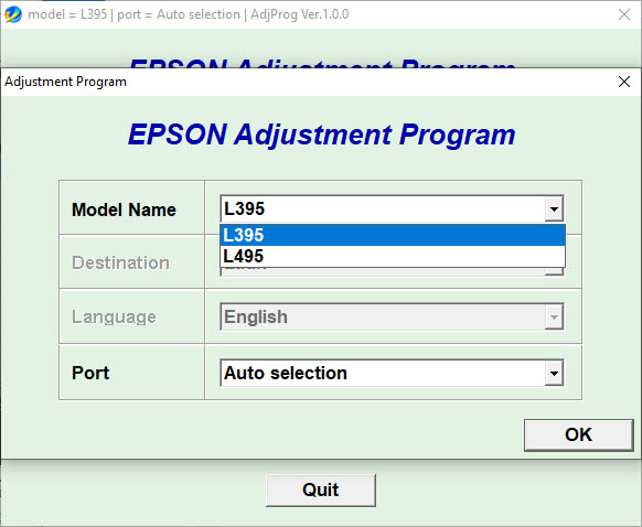 EPSON L395 L495 resetter tool + Keygen Free Download