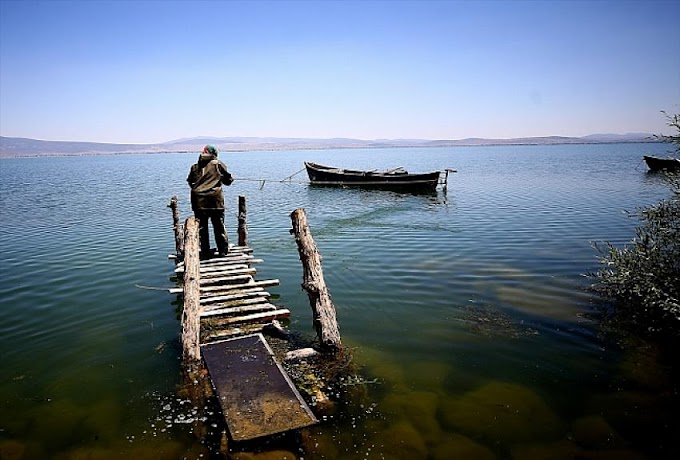 ​Suğla Gölü'nde balık av yasağı başladı