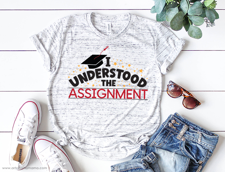 Free Graduation "I Understood the Assignment" SVG Cut File