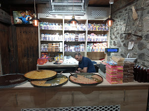 Local Azerbaijani sweets in Sheki.