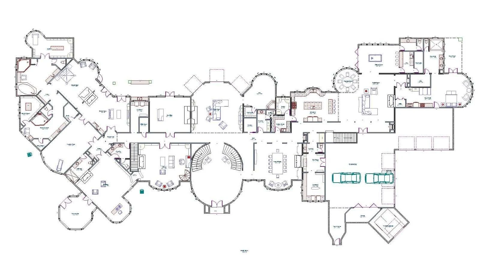 Floor: Picture Of Plan Mega Mansion Floor Plans: Mega Mansion