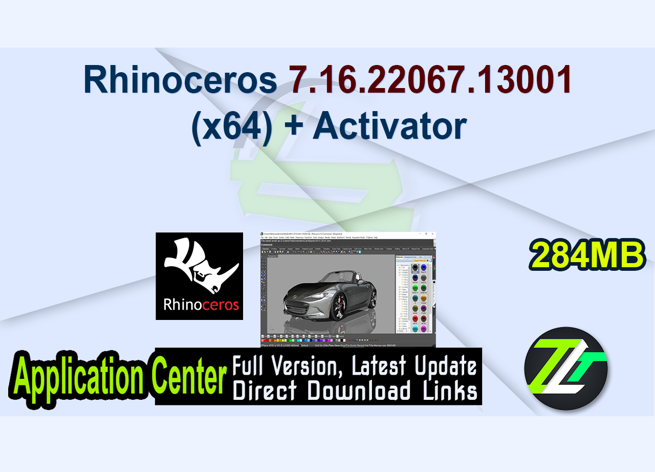 Rhinoceros 7.16.22067.13001 (x64) + Activator