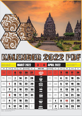 download kalender 2022 pdf maret april - kanalmu