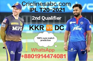 IPL T20 2021 100% Match Prediction DC vs KKR Qualifier-2  Match 100% Sure Report
