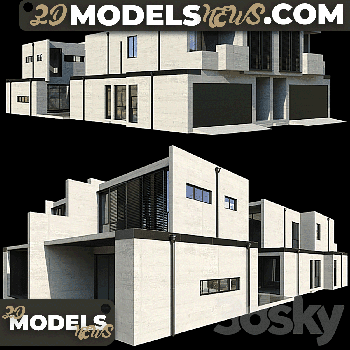 Building Model Modern House 03 1