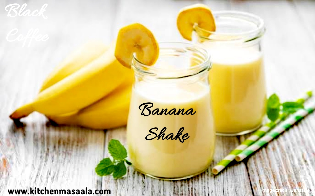 बनाना शेक बनाने की विधि || Banana shake Recipe in Hindi , Banana shake image, बनाना शेक फोटो
