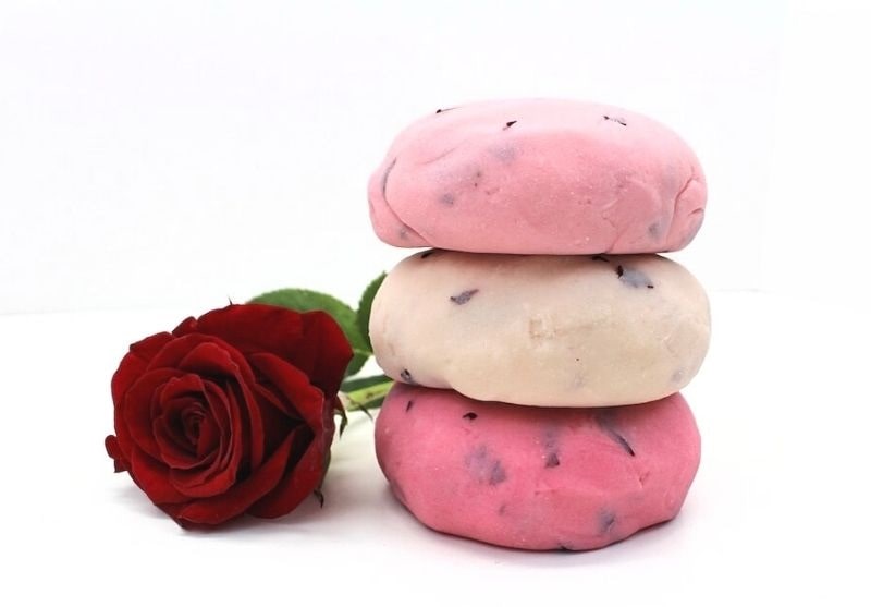 rose petal playdough recipe