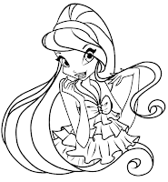 Flora Winx Club coloring page