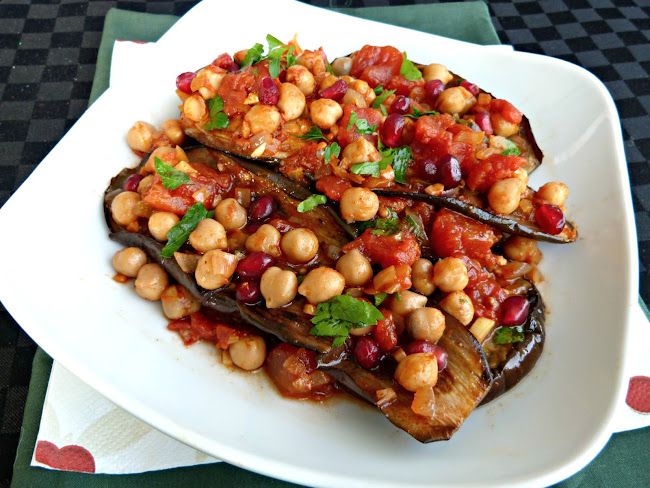 Eggplant, Chickpea and Pomegranate Stew Recipe