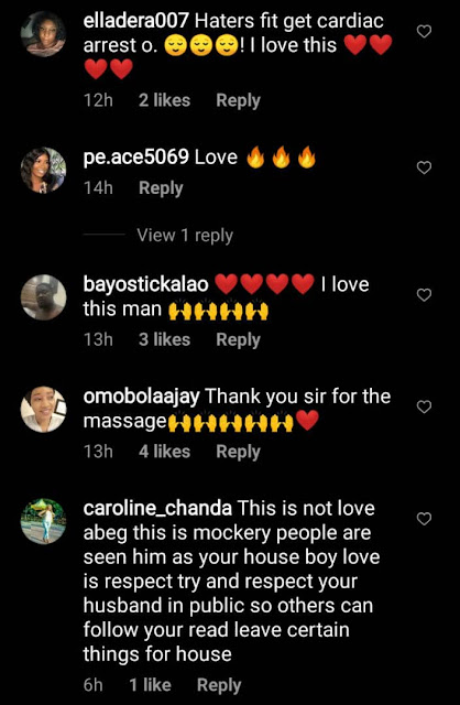Nigerians reacts as Anita Joseph shares video of her husband massaging her feet at Iyabo Ojo mother's burial anniversary (Video)
