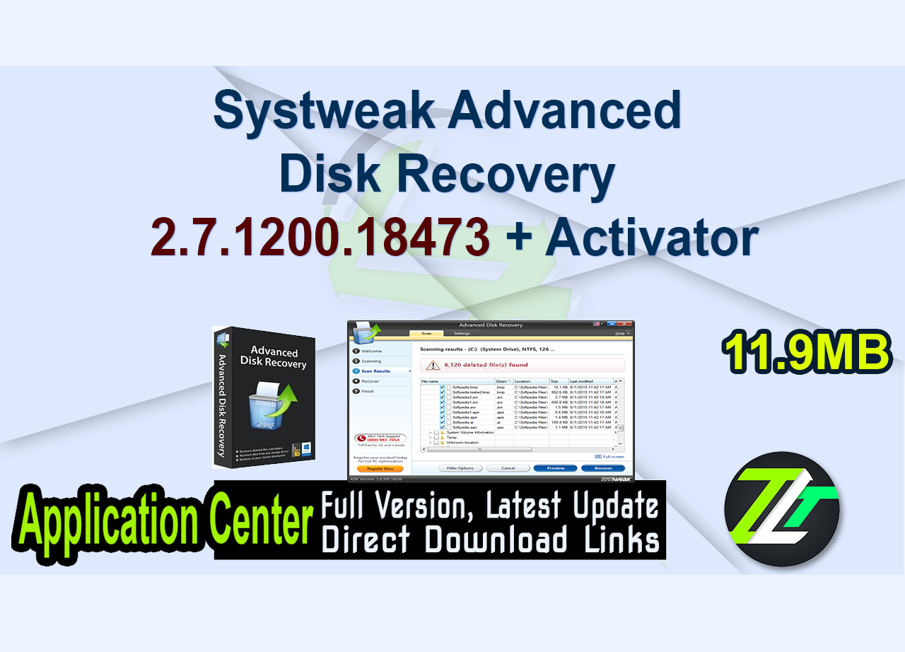 Systweak Advanced Disk Recovery 2.7.1200.18473 + Activator