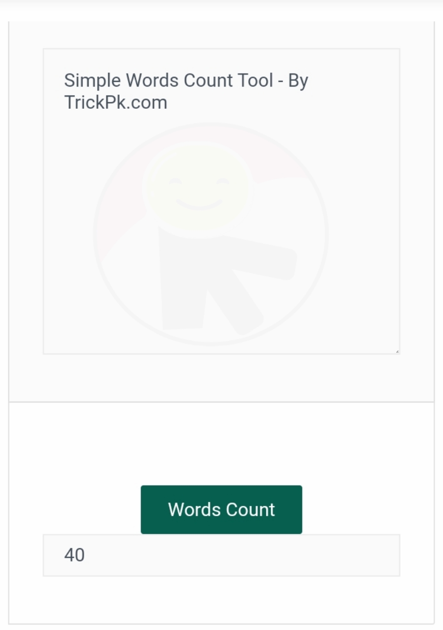 Online Words Counter