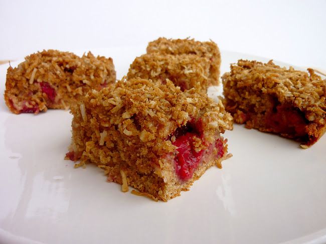 Raspberry Coconut Coffee Cake