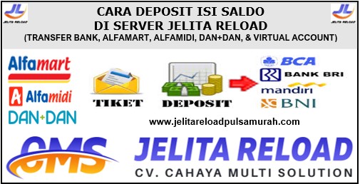 Cara Deposit Isi Saldo Jelita Reload Via Alfamart, Alfamidi, dan Virtual Account